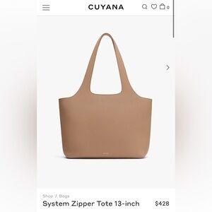 CUYANA System Tote 13-in. Cappuchino